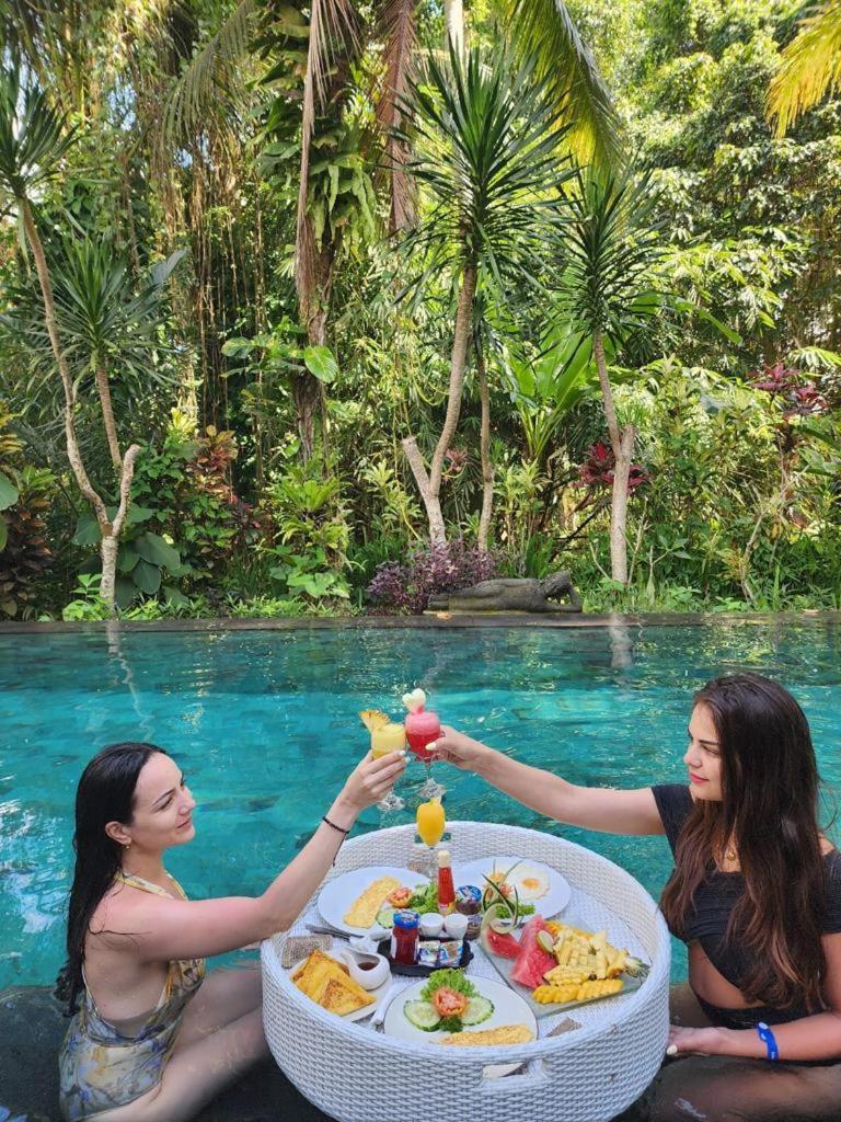 Luxury 3Br Infinity Jungle View Aashaya Villa Ubud Exterior photo